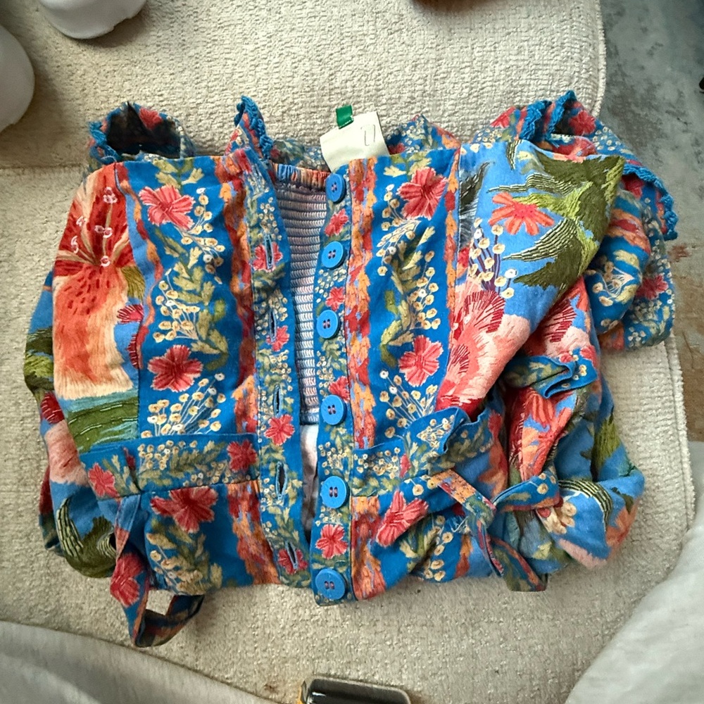 Farm Rio adorable floral Romper